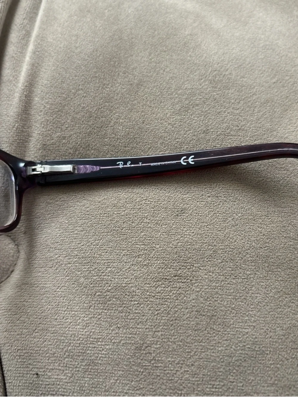 Ray-Ban Rectangular Glasses in Dark Tortoiseshell Brown